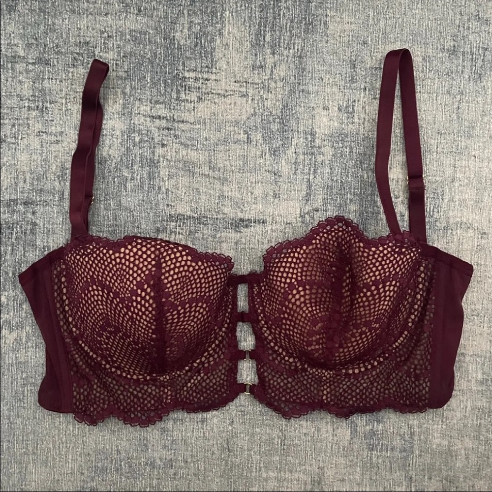 Adore Me Magritte Push Up Bra in Magenta